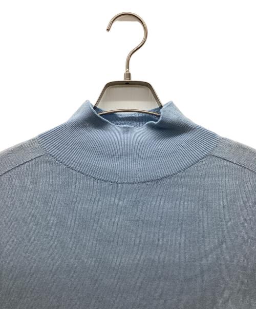 LOHEN（ローヘン）LOHEN (ローヘン) ホールガーメントシアーハイネックニット ブルー サイズ:freeの古着・服飾アイテム
