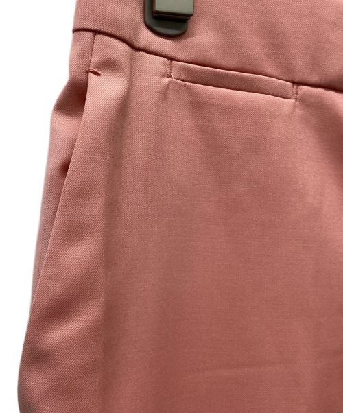 DRAWER（ドゥロワー）DRAWER (ドゥロワー) ウールギャバジンベーシックパンツ ピンク サイズ:38の古着・服飾アイテム