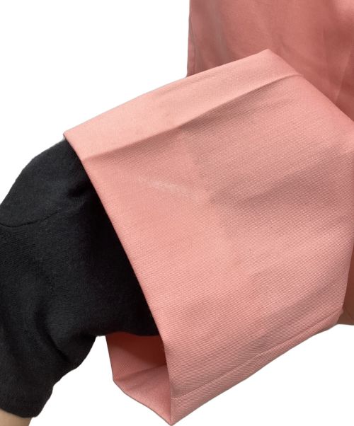 DRAWER（ドゥロワー）DRAWER (ドゥロワー) ウールギャバジンベーシックパンツ ピンク サイズ:38の古着・服飾アイテム
