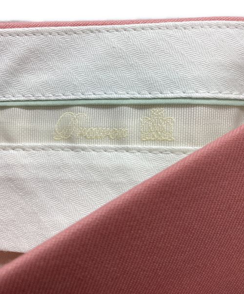 DRAWER（ドゥロワー）DRAWER (ドゥロワー) ウールギャバジンベーシックパンツ ピンク サイズ:38の古着・服飾アイテム