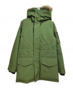 KENZOケンゾー）の古着「ラクーンファー付ダウンコート」｜カーキ