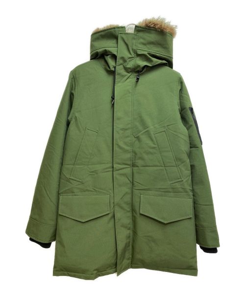 KENZO（ケンゾー）KENZO (ケンゾー) ラクーンファー付ダウンコート カーキ サイズ:Sの古着・服飾アイテム