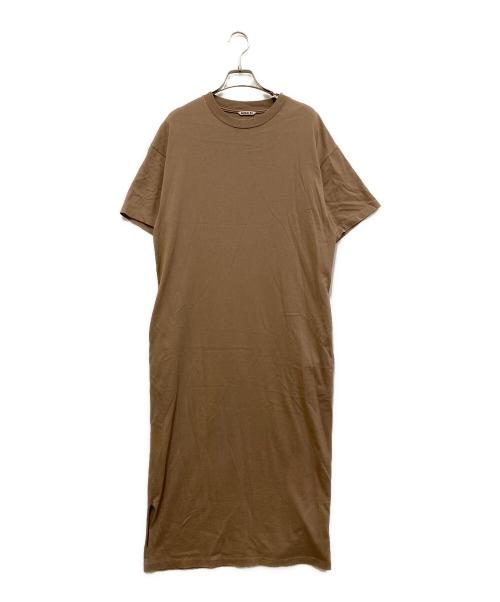 AURALEE（オーラリー）AURALEE (オーラリー) EXCLUSIVE LUSTER PLAITING DRESS ブラウン サイズ:SIZE 1の古着・服飾アイテム