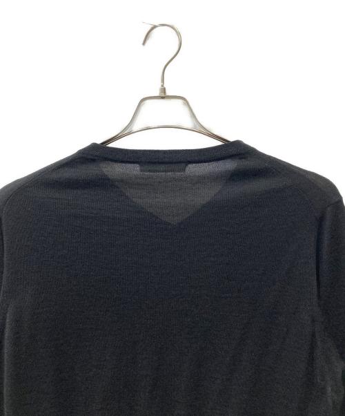 Cruciani（クルチアーニ）Cruciani (クルチアーニ) シルクカシミヤVネックニット ブラック サイズ:44の古着・服飾アイテム
