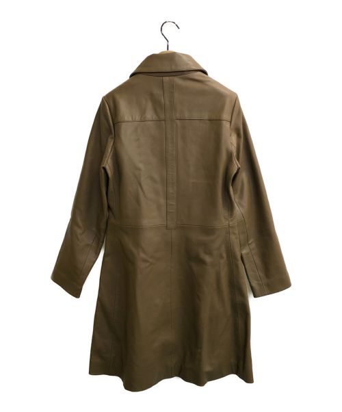 SEE BY CHLOE（シーバイクロエ）SEE BY CHLOE (シーバイクロエ) Leather Coat GROVE BROWN サイズ:34の古着・服飾アイテム