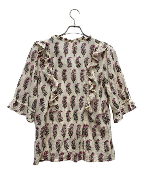 SZ Blockprints（エスゼットブロックプリント）SZ Blockprints (エスゼットブロックプリント) HARTLEY TOP PHOOL ベージュ サイズ:Sの古着・服飾アイテム