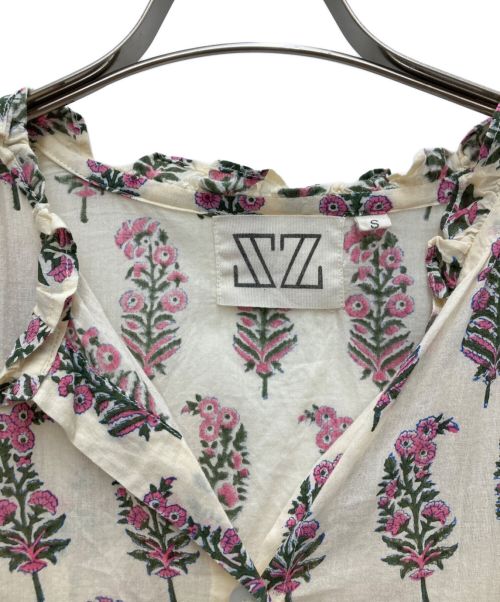 SZ Blockprints（エスゼットブロックプリント）SZ Blockprints (エスゼットブロックプリント) HARTLEY TOP PHOOL ベージュ サイズ:Sの古着・服飾アイテム