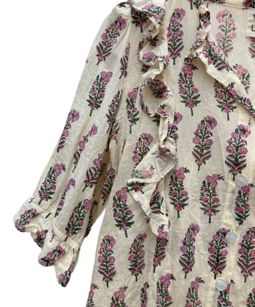 SZ Blockprints（エスゼットブロックプリント）SZ Blockprints (エスゼットブロックプリント) HARTLEY TOP PHOOL ベージュ サイズ:Sの古着・服飾アイテム