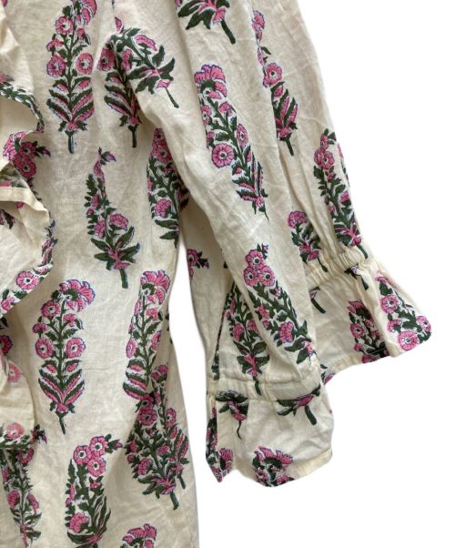 SZ Blockprints（エスゼットブロックプリント）SZ Blockprints (エスゼットブロックプリント) HARTLEY TOP PHOOL ベージュ サイズ:Sの古着・服飾アイテム