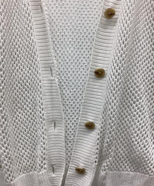 GALLARDA GALANTE（ガリャルダガランテ）GALLARDA GALANTE (ガリャルダガランテ) メッシュカーディガン ホワイト サイズ:Freeの古着・服飾アイテム