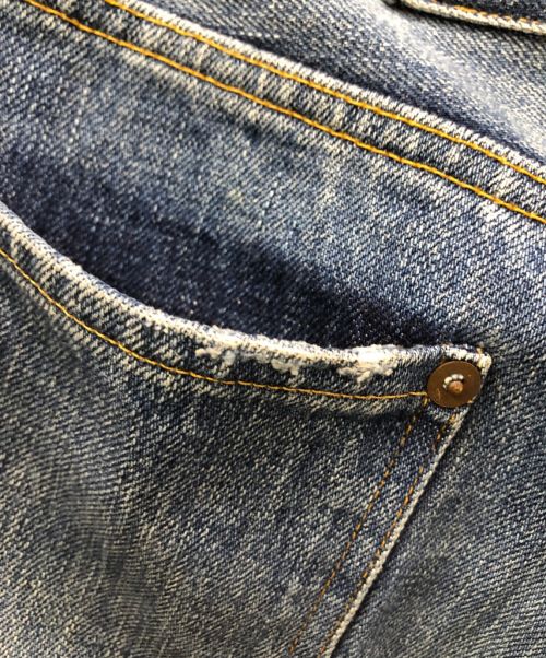 ordinary fits（オーディナリーフィッツ）ordinary fits (オーディナリーフィッツ) 5ポケットアンクルデニムパンツ インディゴ サイズ:71cm（W28）の古着・服飾アイテム