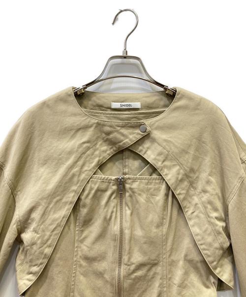 Snidel（スナイデル）Snidel (スナイデル) 2wayデザインジップワンピ ベージュ サイズ:1の古着・服飾アイテム