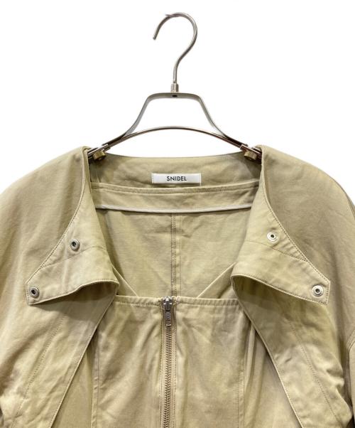 Snidel（スナイデル）Snidel (スナイデル) 2wayデザインジップワンピ ベージュ サイズ:1の古着・服飾アイテム