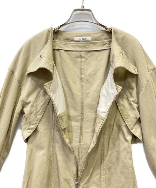 Snidel（スナイデル）Snidel (スナイデル) 2wayデザインジップワンピ ベージュ サイズ:1の古着・服飾アイテム