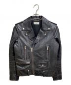 Saint Laurent Parisサンローランパリ）の古着「モーターサイクル ライダースジャケット」｜ブラック