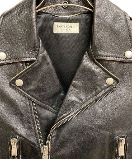 Saint Laurent Paris（サンローランパリ）Saint Laurent Paris (サンローランパリ) モーターサイクル ライダースジャケット ブラック サイズ:44の古着・服飾アイテム