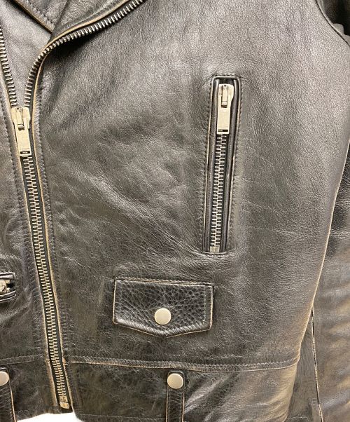 Saint Laurent Paris（サンローランパリ）Saint Laurent Paris (サンローランパリ) モーターサイクル ライダースジャケット ブラック サイズ:44の古着・服飾アイテム