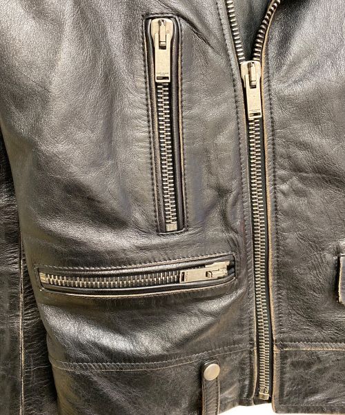 Saint Laurent Paris（サンローランパリ）Saint Laurent Paris (サンローランパリ) モーターサイクル ライダースジャケット ブラック サイズ:44の古着・服飾アイテム
