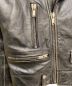 中古・古着 Saint Laurent Paris (サンローランパリ) モーターサイクル ライダースジャケット ブラック サイズ:44：178000円