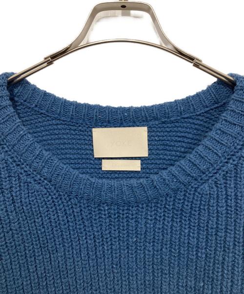 YOKE（ヨーク）YOKE (ヨーク) コットンニット ブルー サイズ:2の古着・服飾アイテム