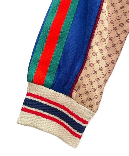 GUCCI（グッチ）GUCCI (グッチ) GG柄 ウェブストライプテクニカル ジャージ ベージュ サイズ:Sの古着・服飾アイテム