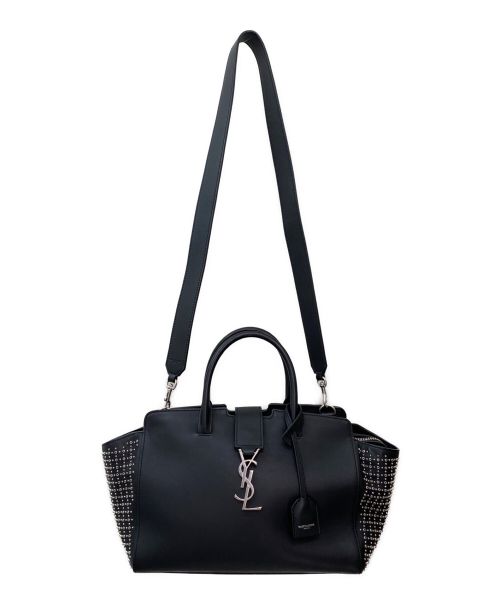 Saint Laurent Paris（サンローランパリ）Saint Laurent Paris (サンローランパリ) ベイビーダウンタウンカバス ブラックの古着・服飾アイテム