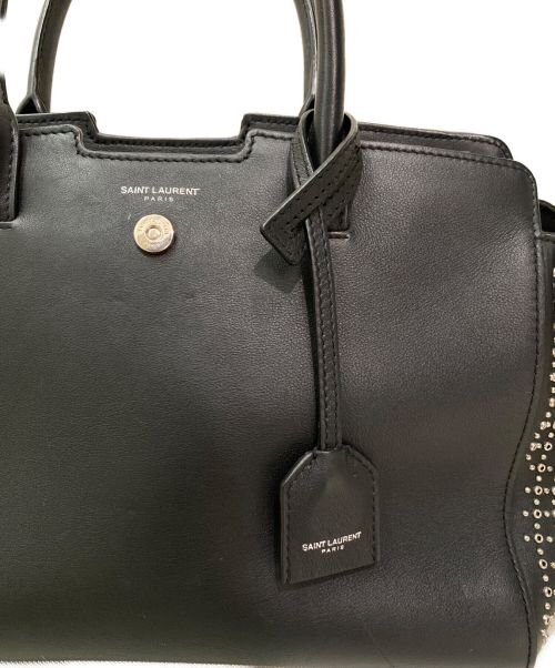 Saint Laurent Paris（サンローランパリ）Saint Laurent Paris (サンローランパリ) ベイビーダウンタウンカバス ブラックの古着・服飾アイテム