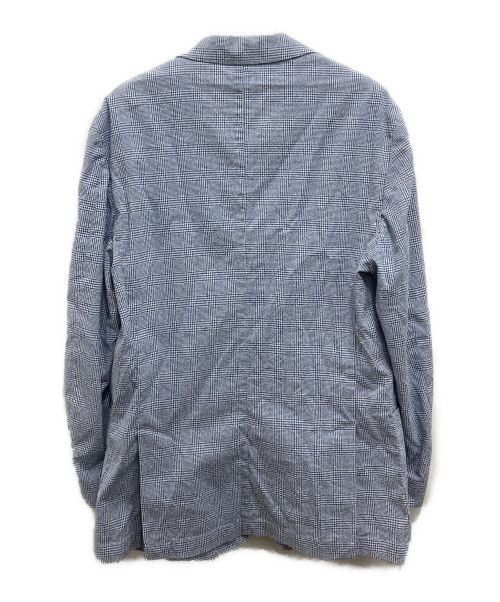 RODA（ロダ）RODA (ロダ) テーラードジャケット ブルー×ホワイト サイズ:48の古着・服飾アイテム