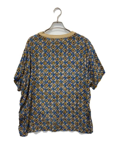 45R（フォーティファイブ・アール）45R (フォーティーファイブアール) レーヨンの小紋柄プリントTシャツ サイズ:SIZE　０の古着・服飾アイテム