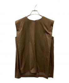 ReNAVE（リネイヴ）の古着「グロスサテンブラウス」｜ブラウン