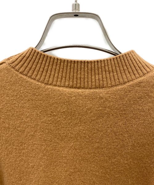 HAVEL studio（ハーヴェル スタジオ）HAVEL studio (ハーヴェル スタジオ) SLEEVE FORM DESIGN ニット キャメル サイズ:Mの古着・服飾アイテム