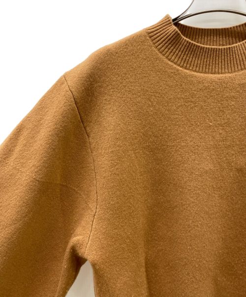 HAVEL studio（ハーヴェル スタジオ）HAVEL studio (ハーヴェル スタジオ) SLEEVE FORM DESIGN ニット キャメル サイズ:Mの古着・服飾アイテム