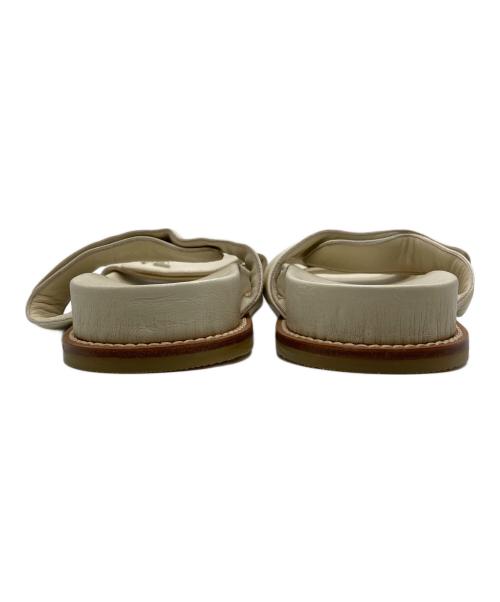 EMPORIO ARMANI（エンポリオアルマーニ）EMPORIO ARMANI (エンポリオアルマーニ) ダブルバンドサンダル ベージュ サイズ:37の古着・服飾アイテム