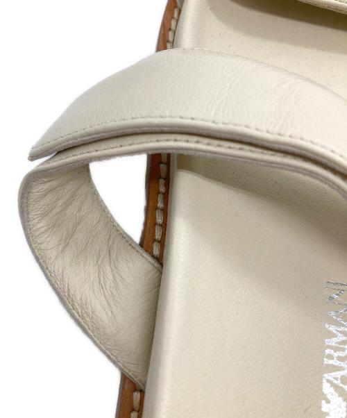 EMPORIO ARMANI（エンポリオアルマーニ）EMPORIO ARMANI (エンポリオアルマーニ) ダブルバンドサンダル ベージュ サイズ:37の古着・服飾アイテム