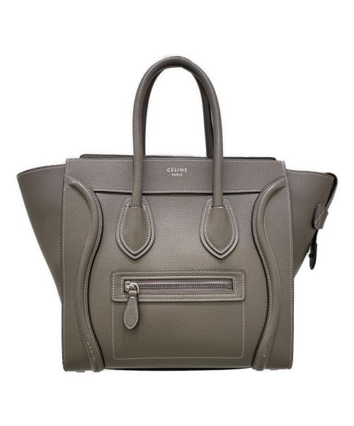 CELINE（セリーヌ）CELINE (セリーヌ) ラゲージ マイクロ スリ/グレージュ サイズ:マイクロの古着・服飾アイテム