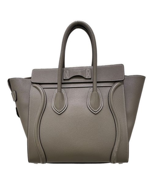 CELINE（セリーヌ）CELINE (セリーヌ) ラゲージ マイクロ スリ/グレージュ サイズ:マイクロの古着・服飾アイテム