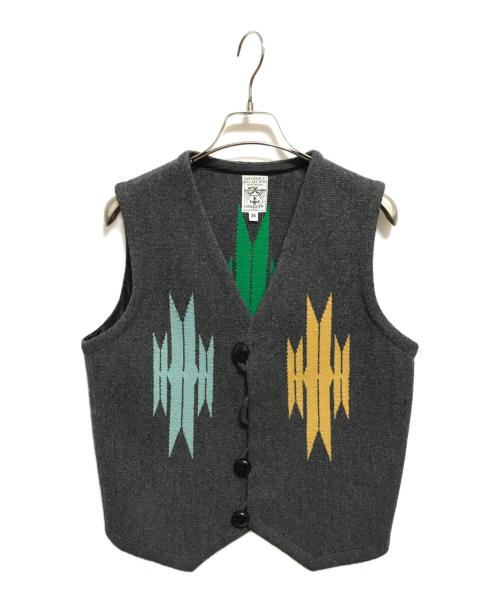 ORTEGA's（オルテガ）ORTEGA's (オルテガ) CHIMAYO VEST グレー サイズ:SIZE 36の古着・服飾アイテム