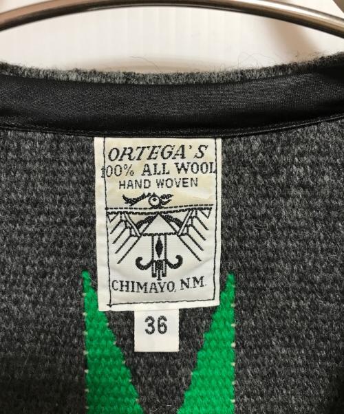 ORTEGA's（オルテガ）ORTEGA's (オルテガ) CHIMAYO VEST グレー サイズ:SIZE 36の古着・服飾アイテム