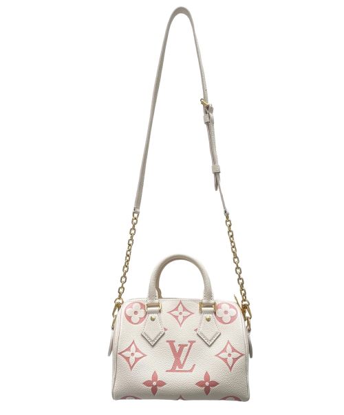 LOUIS VUITTON（ルイ ヴィトン）LOUIS VUITTON (ルイ ヴィトン) スピーディ・バンドリエール 20 アイボリー×ピンク サイズ:20の古着・服飾アイテム