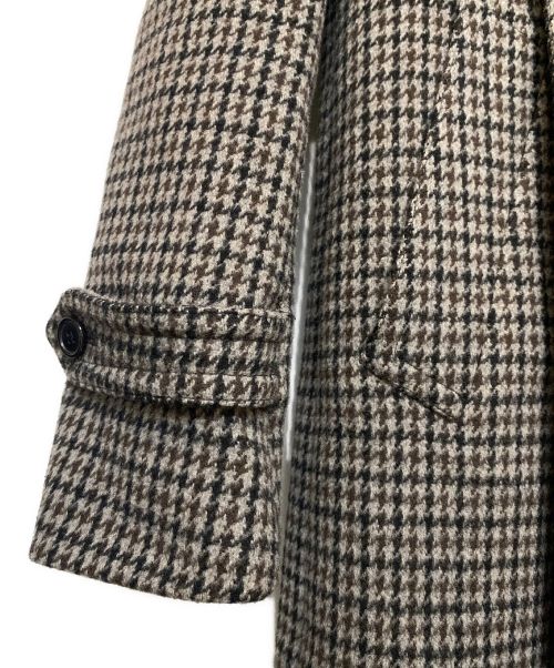 Saint Laurent Paris（サンローランパリ）Saint Laurent Paris (サンローランパリ) ハウンドトゥースダブルブレストウールコート/14AW/エディ期/Archive グレー サイズ:44の古着・服飾アイテム
