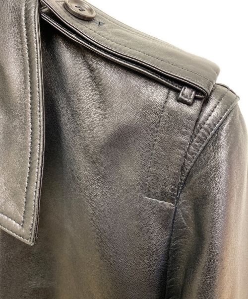 DIOR HOMME（ディオール オム）Dior Homme (ディオール オム) ラムレザージャケット ブラック サイズ:44の古着・服飾アイテム
