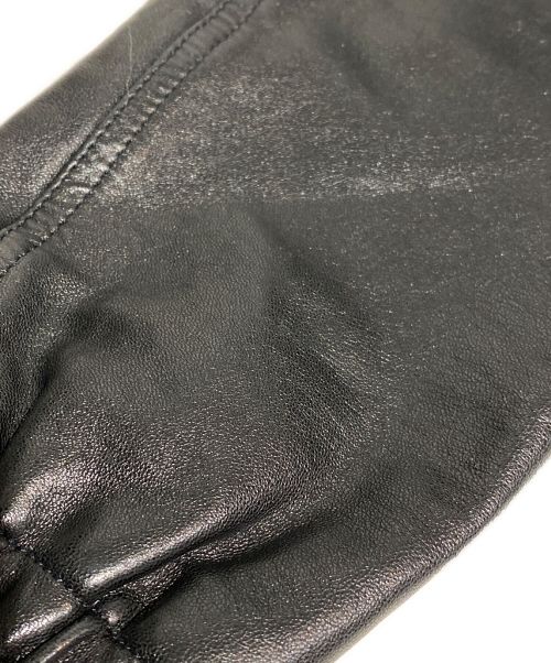 DIOR HOMME（ディオール オム）Dior Homme (ディオール オム) ラムレザージャケット ブラック サイズ:44の古着・服飾アイテム
