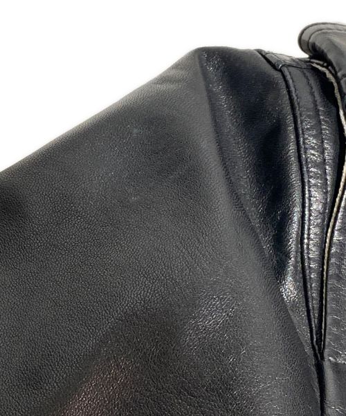DIOR HOMME（ディオール オム）Dior Homme (ディオール オム) ラムレザージャケット ブラック サイズ:44の古着・服飾アイテム