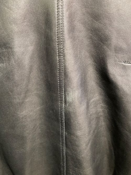 DIOR HOMME（ディオール オム）Dior Homme (ディオール オム) ラムレザージャケット ブラック サイズ:44の古着・服飾アイテム
