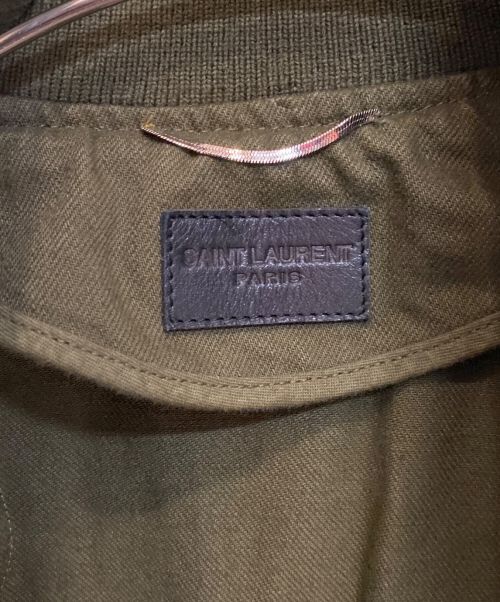 Saint Laurent Paris（サンローランパリ）Saint Laurent Paris (サンローランパリ) マルチパッチテディジャケット カーキ サイズ:Sの古着・服飾アイテム