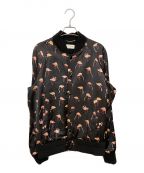 Saint Laurent Parisサンローランパリ）の古着「サテンフラミンゴボンバージャケット」｜ブラック