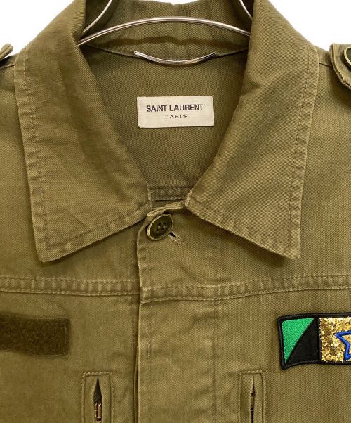 Saint Laurent Paris（サンローランパリ）Saint Laurent Paris (サンローランパリ) SWEET DREAMSミリタリージャケット カーキ サイズ:44の古着・服飾アイテム