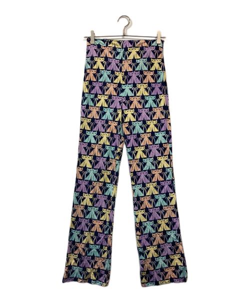 MIU MIU（ミュウミュウ）MIU MIU (ミュウミュウ) キャットプリントパンツ サイズ:36ｓの古着・服飾アイテム