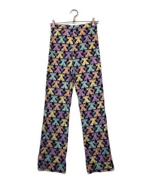 MIU MIU（ミュウミュウ）MIU MIU (ミュウミュウ) キャットプリントパンツ サイズ:36ｓの古着・服飾アイテム