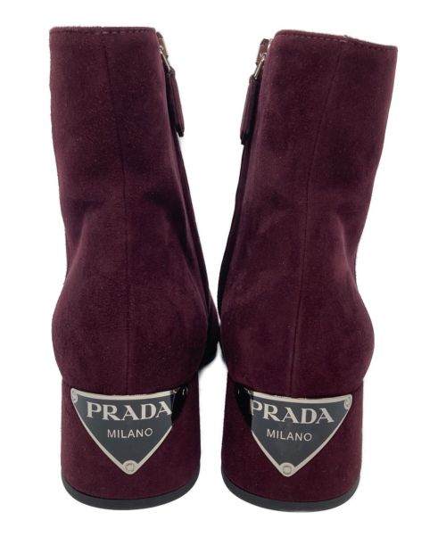 PRADA（プラダ）PRADA (プラダ) ショートブーツ パープル サイズ:37の古着・服飾アイテム